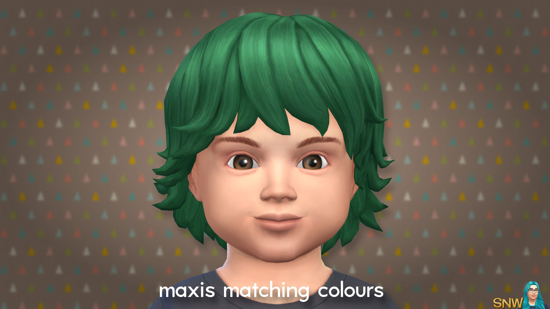 sims 4 wavy hair maxis match