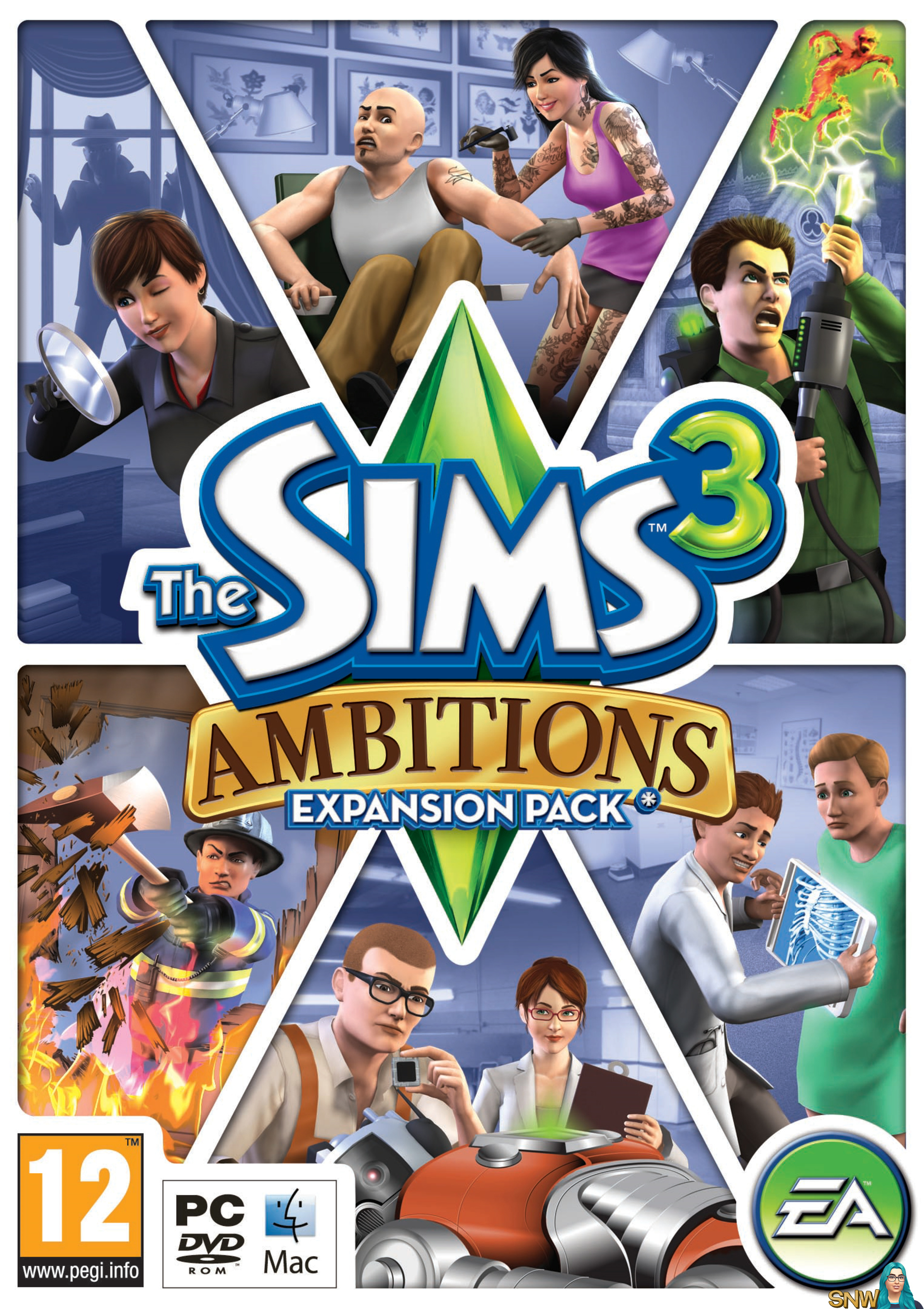 Игра симс карьера. The SIMS 3 карьера. SIMS 3 Ambitions. Симс 3 карьера дополнение. Симс 3 карьера диск.